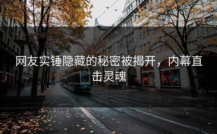 网友实锤隐藏的秘密被揭开，内幕直击灵魂