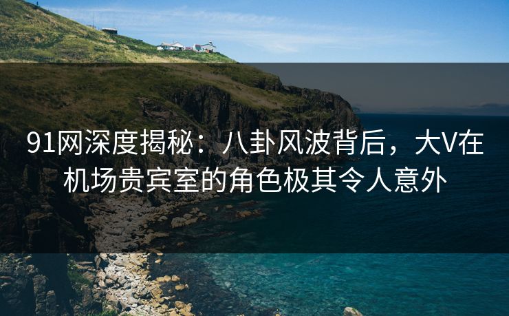 91网深度揭秘：八卦风波背后，大V在机场贵宾室的角色极其令人意外